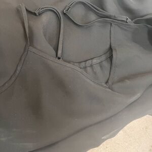 Mid-thigh Black Chemise